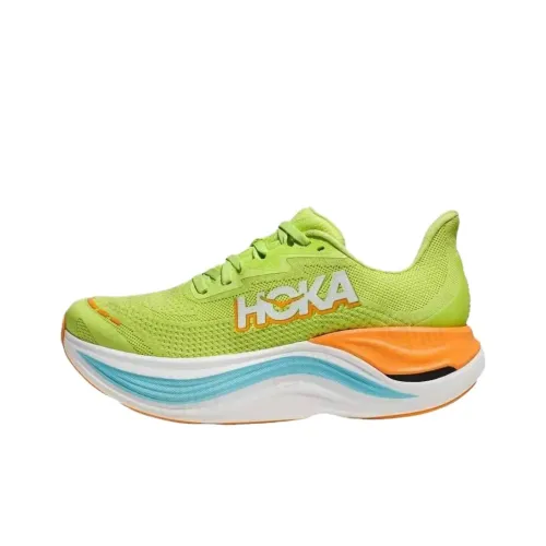 HOKA ONE ONE SKYWARD X Противоскользящие устойчивые к истиранию низкий топ беговые кроссовки женские зеленые