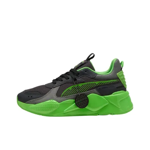 TMNT X PUMA RS X Low Топ Повседневная обувь Мужская Черный Зеленый