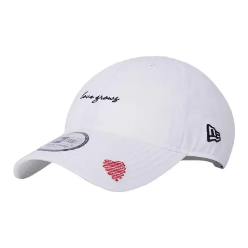 New Era Хлопковые кепки унисекс белые