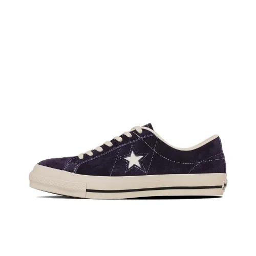 Конверс One Star J Suede Slip-Resistant Abrasion-Resistant Low-Top Skateboard Shoes Women's Purple