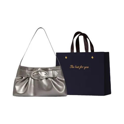 ZUONU ПУ (полиуретан) Сумка через плечо Женская Черный Серебристый Серый Синий