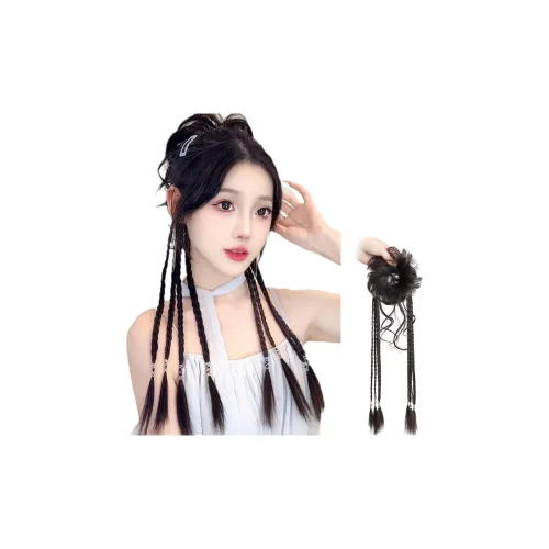 FYOSEE Бун Голова Перука Круг Объемлющая Натуральный Лотос Цветочная почка Дракон Кисть