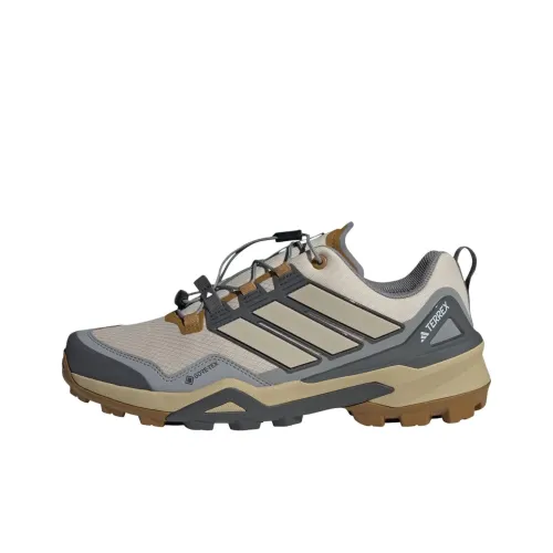 adidas Terrex Skychaser Slip Resistant Abrasion Resistant Low Top Походная обувь Мужская Серый Бежевый