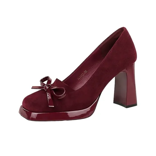 BIGTREE Грубый каблук Высокие каблуки Женские