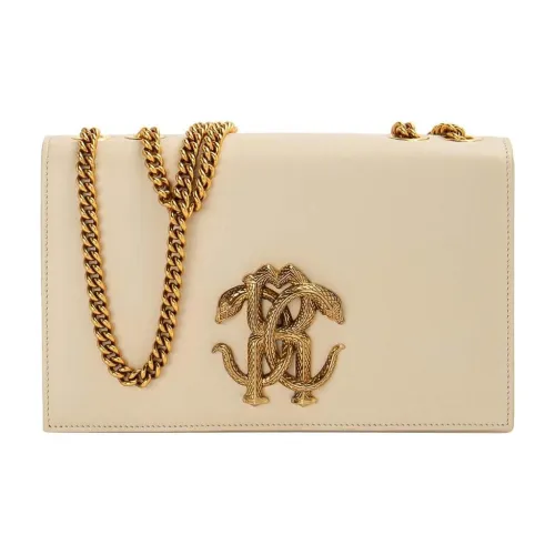 Roberto Cavalli Сумка через плечо из телячьей кожи сумка на плечо женская светлый умбра