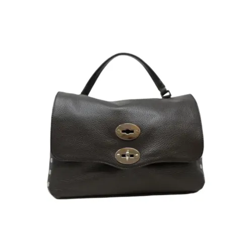 Zanellato Сумка через плечо из кожи маленькая женская коричневая