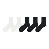 Натуральный белый *2 + Черный *3 (5 пар)