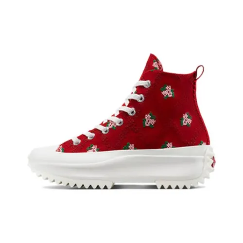 Converse Run Star Hike High Топ Кеды Женские Красный