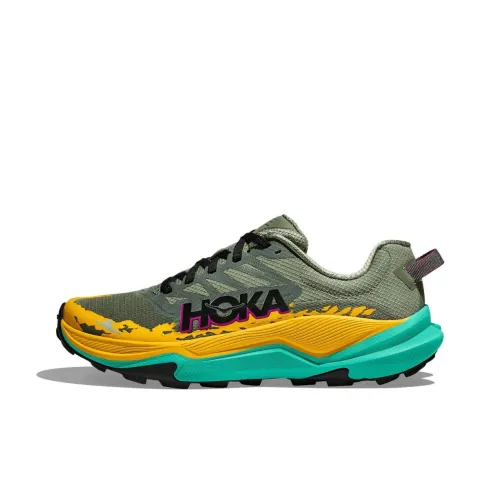 HOKA ONE ONE Slip-resistant Abrasion-resistant Low Top Training Running Shoes Women's Yellow Green HOKA ONE ONE Противоскользящие Износостойкие Низкие Кроссовки для тренировок и бега Женские Желтый Зеленый