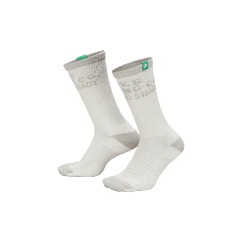 NIKE 2 шт Экрю Унисекс MID Носки до икры