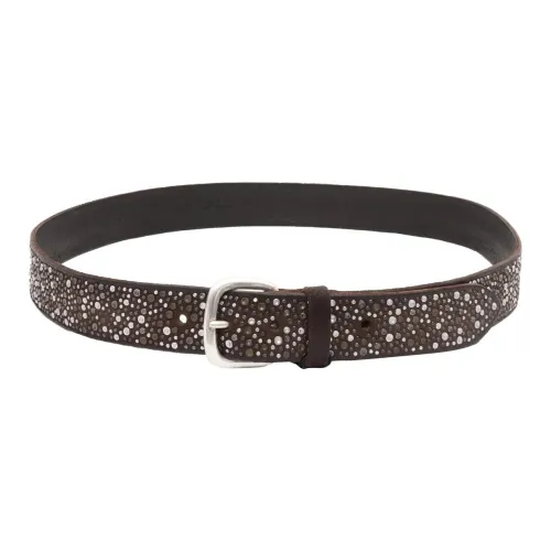 ORCIANI Телячья кожа Кожаные ремни Мужской Умбра Ширина 3,5CM