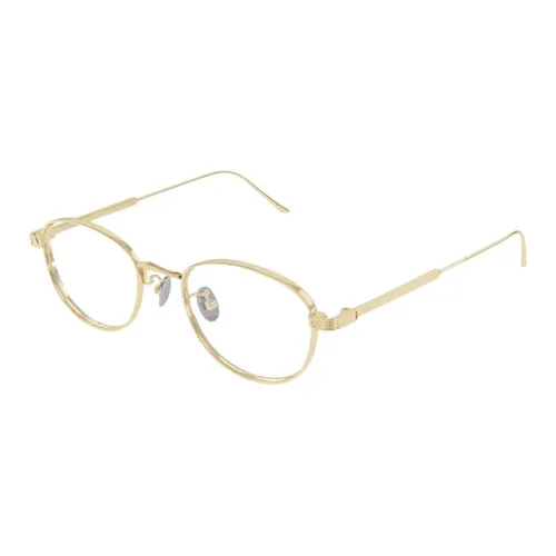Cartier Титан Круглые Оправы для очков Женские Золото