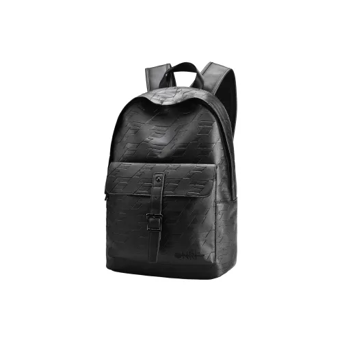 ONRF PVC Рюкзак Ноутбук Сумка Рюкзак Стандартный Унисекс Черный