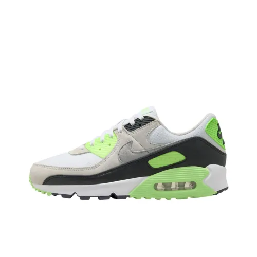 Nike Air Max 90 Low Топ Повседневные Беговые Кроссовки Мужские Белые Зеленые