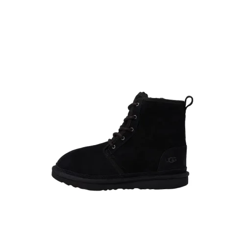 UGG Neumel Slip-Resistant Abrasion-Resistant Детские ботинки Черные Детские