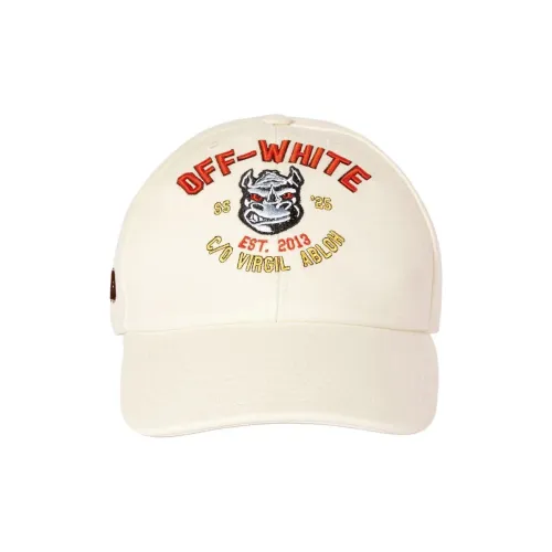 Off Белый Полиэстер Кепки Мужской Бежевый