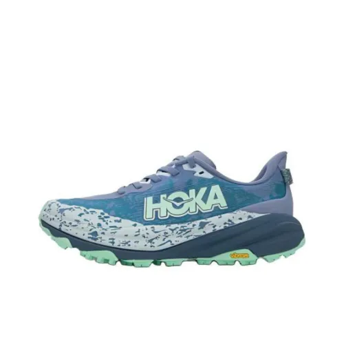 HOKA ONE ONE SPEEDGOAT 6 Амортизация Износостойкие Низкие Кроссовки для Беговых Пути Женские Синие