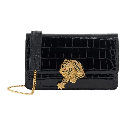 Roberto Cavalli Сумка через плечо из кожи сумка на плечо женская черная