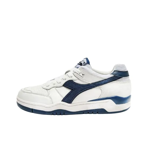 Diadora B.560 Slip-resistant Abrasion-resistant Low Top Casual Men's White Blue