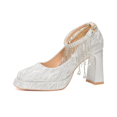 Zubumei Грубый каблук Высокие каблуки Женские