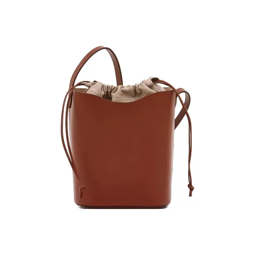 Il Bisonte Сумка из коровьей кожи ведрообразная сумка сумка через плечо плечевая сумка женская темно-коричневая