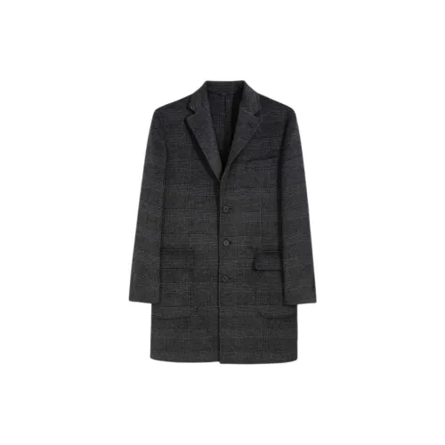BROOKS BROTHERS Темно-серый Мужской Пальто
