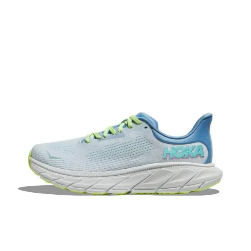 HOKA ONE ONE Arahi 7 Амортизация Износостойкие Низкие Кроссовки для Беговых Пути Бег Повседневный Кроссовки Женские Белые Синие