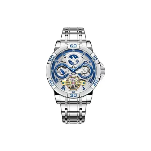 TIMEMATRIX Автоматический Механический Механизм Мужские Часы 43 мм Серебряный