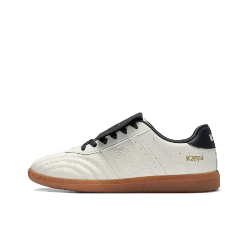 KAPPA Vintage Collection Спина к Спине Противоскользящие Устойчивые к Износу Низкий Топ Скейтборд Кроссовки Унисекс Белый Черный