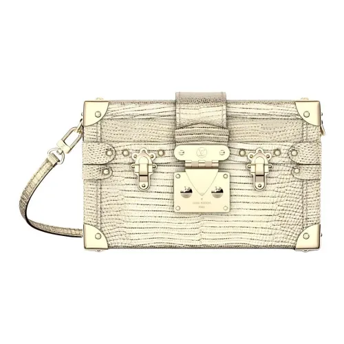 LOUIS VUITTON Кожа Коробка Сумка Ручная Сумка Сумка через плечо Сумка на плечо Стандартная Женская Светло-Золотая