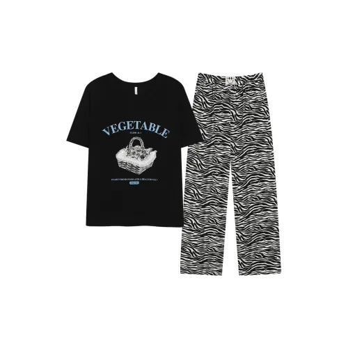 WANANNI Пижамный комплект женский черный