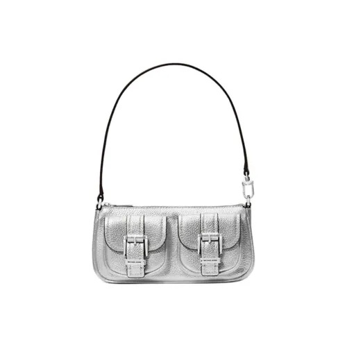 MICHAEL KORS Сумка через плечо из кожи унисекс серебряный