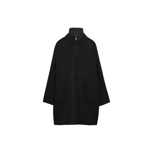 PRADA Мужское черное пальто