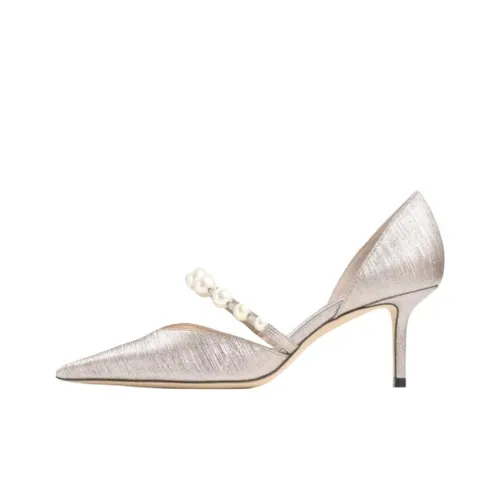 Jimmy Choo Aurelie Низкий каблук Высокие каблуки 6,5 см Женские Белые