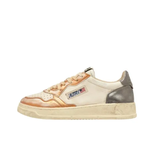 AUTRY Medalist Super Vintage Низкие Кроссовки для Скейтбординга Мужские Белые Оранжевые Серые