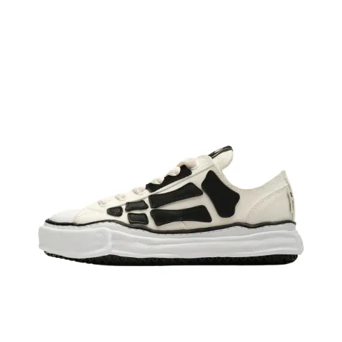 Maison Mihara Yasuhiro x AMIRI Skel Топ Низкие Кеды Мужские Бежевые