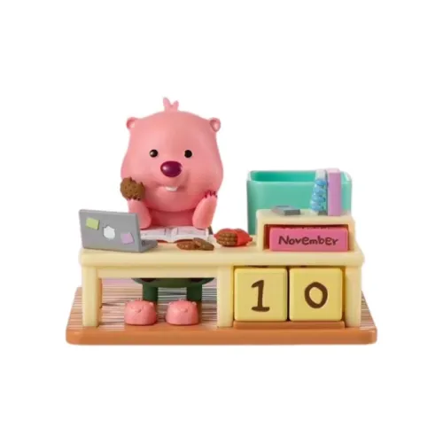 Zanmang Loopy Luby LOOPY Календарь Вечный календарь Настольный украшение Держатель для ручки Мерч по IP