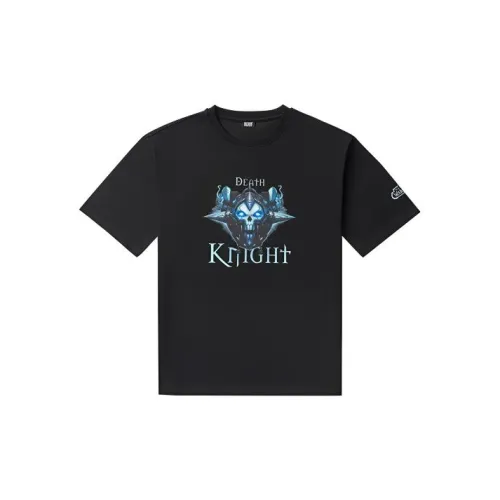 Blizzard ВоВ Death Рыцарь Shield Emblem Короткий рукав T-рубашка Мерч по IP