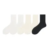 Белый *2 + Молочно-белый *2 + Черный (5 пар)