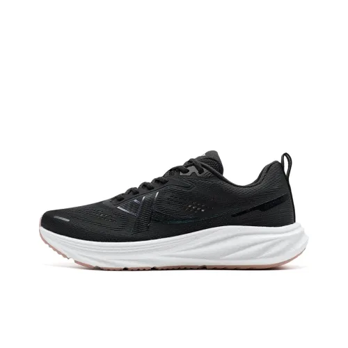 XTEP Thin Base Parsley Slip-resistant Abrasion-resistant Breathable Low-Top Training Running Shoes Women's Black XTEP Thin Base Parsley Противоскользящие Устойчивые к истиранию Дышащие Низкие Кроссовки для тренировок и бега Женские Черные