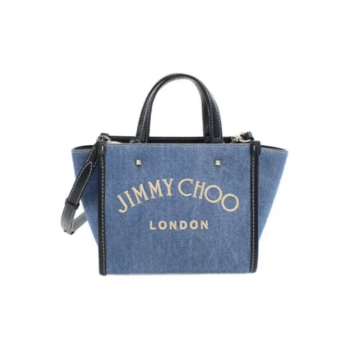 Jimmy Choo Деним Сумка-тоут Сумка для покупок Сумка через плечо Сумка Женская Синий
