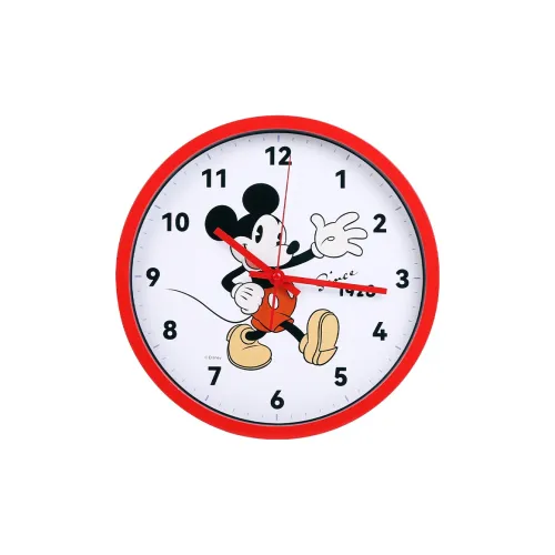 Disney Механизм с плавным ходом секундной стрелки Будильник Унисекс Белый