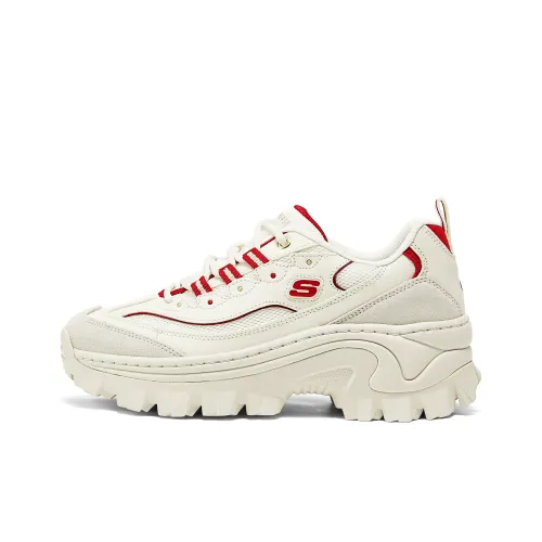 Skechers Street Low Top Cushioned Sneakers Женские Белые Красные