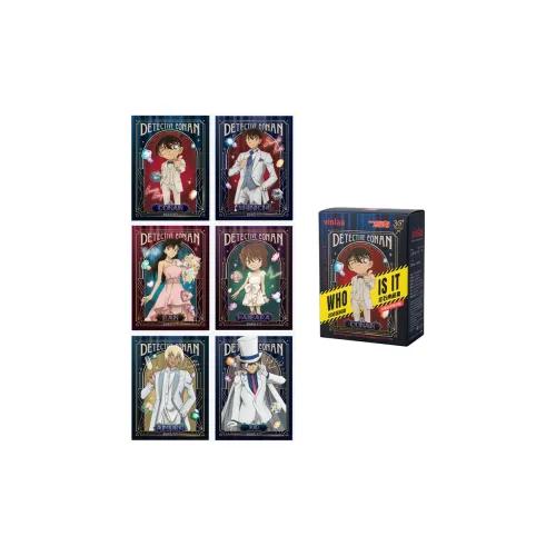 VINLAA Пазл Detective Conan Case CLOSED 28 шт. Наклейки для холодильника Слепые коробки Один Mystery Коробка Целая коробка 6 шт