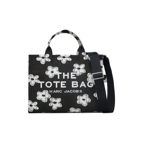 MARC JACOBS Хлопок Тоут Сумка Сумка для покупок Сумка через плечо Сумка среднего размера Женская Черно-белая