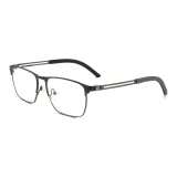 Матовый черный | Металлический-C22 & Защита от синего света 0 диоптрий Плоская подошва Линзы