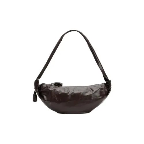 Lemaire Croissant Series Корова Кожа Плечевая Сумка Средняя Женская Темный Шоколад