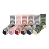 Белый Черный+Белый Розовый+Анкора Красный+Кофейный Бежевый+Молочный Белый Синий+6 Упаковок