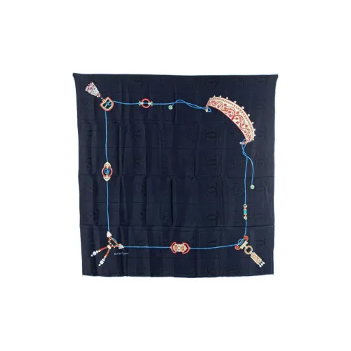 Шелковые шарфы Cartier для женщин синий