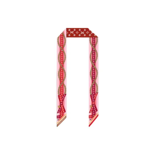 LOUIS VUITTON Шелковые шарфы Женские Красный